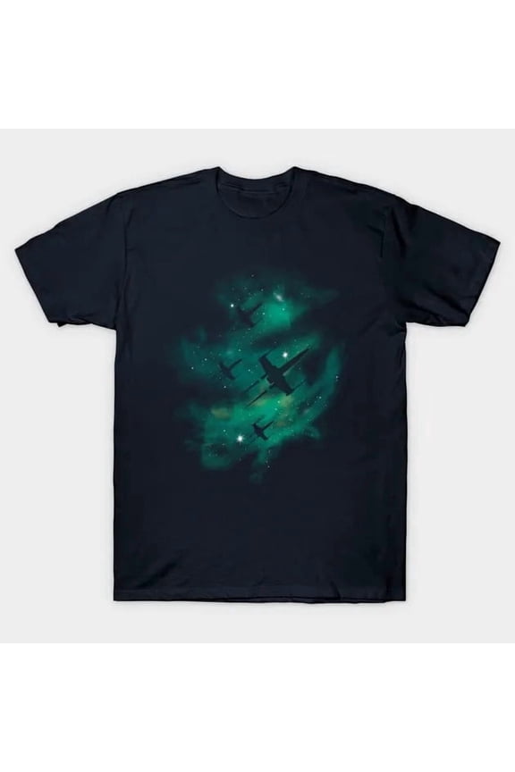 Cute Disney Star Fleet Navy Galactic Space Graphic T-shirt