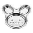 thumbnail image 1 of Cute Divider Dinner Plates, Stainless Steel Divider Dinner Plates, Unbreakable Plates, Cute Animal Shaped Divider Dinner Plates For Picky Eaters, Lunch, Camping, Panda, Rabbit Divider Dinner Plates, 1 of 4