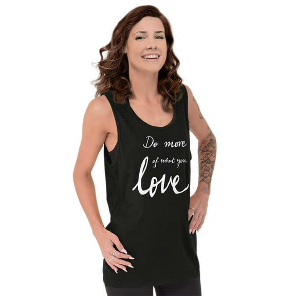Cute Do What You Love Career Tank Top Tee Shirt Women Brisco Brands M