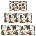 thumbnail image 1 of Cute Doberman and Dog Footprint Kitchen Rugs Sets Of 3,Kitchen Runner Rugs Non Skid Washable,Decorative Kitchen Floor Mats for Kitchen,Sink,Laundry,17"x30"+ 17"x47" + 17"x59", 1 of 6