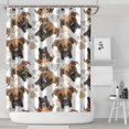 thumbnail image 1 of Cute Doberman and Dog Footprint Shower Curtain 84"x72" ,Bathroom Decorative Shower Curtains Set with 12 Hooks,Modern Waterproof Washable Shower Curtain, 1 of 6