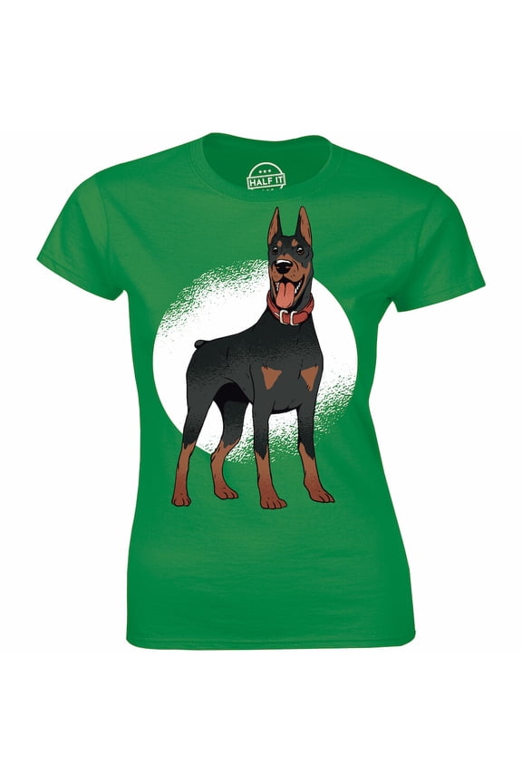 Cute Doberman Standing Shirt For Dog Lover Women'S T-Shirt All Size S-5XL