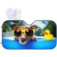 Cute Dog 1 Summer Beach Windshield Sun Shade Front Protector Folding