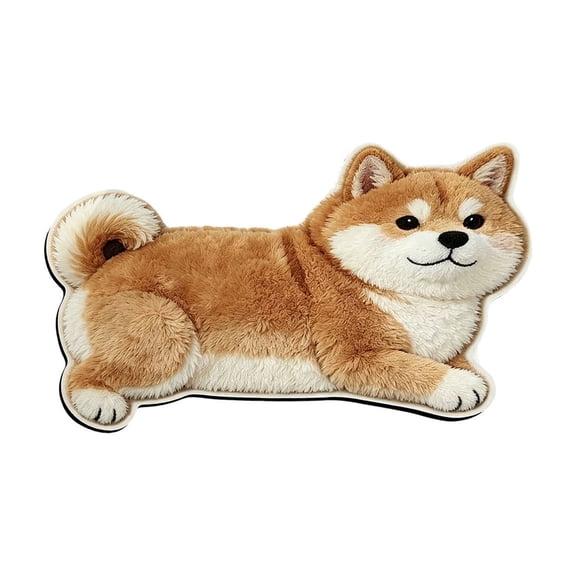 Cute Dog Bath Mat – Soft Absorbent Microfiber Bathroom Rug for Dog Lovers, Non Slip Rubber Backing, Machine Washable, Funny Dog Shaped Mat for Bathtub Exit-16"X24", C
