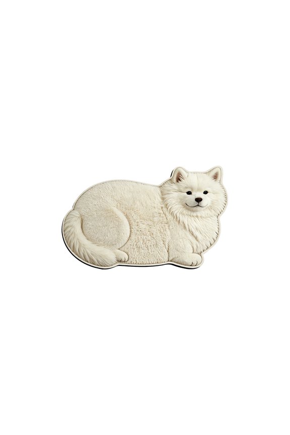 Cute Dog Bath Mat – Soft Absorbent Microfiber Bathroom Rug for Dog Lovers, Non Slip Rubber Backing, Machine Washable, Funny Dog Shaped Mat for Bathtub Exit-16"X24", A