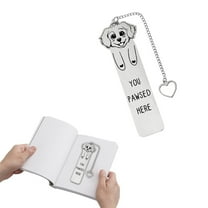 Cute Dog Bookmark – Metal Bookmarks For Dog Moms – For Dog Lovers Pet Owners And Book Readers – Adorable Bookmarks For Women And Girls