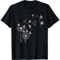 thumbnail image 1 of Cute Dog Breed Dog Lover Pet Animal Owner Dandelion Pug T-Shirt mens t shirt，black，women，funny，misfits，men，journey，t-shirt, 1 of 4