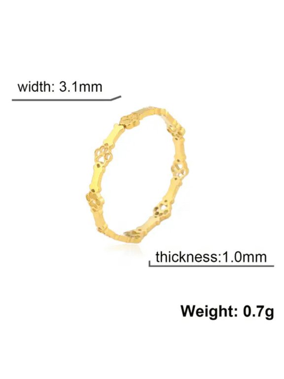 Cute Dog Cat Paw Bone Rings for Women Stainless Steel Open Finger Rings Jewelry