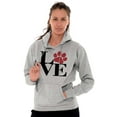 thumbnail image 1 of Cute Dog Cat Pet Lover Owner Paw Hoodie Sweatshirt Women Brisco Brands L, 1 of 6