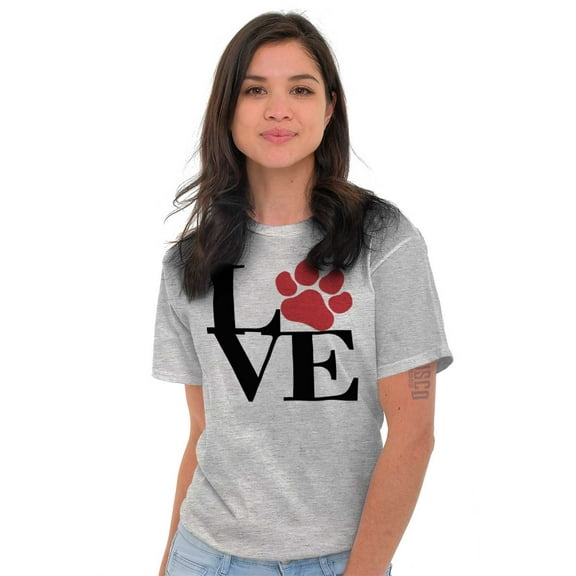 Cute Dog Cat Pet Lover Owner Paw Women's Plus Size Graphic Tee Brisco Brands 2X