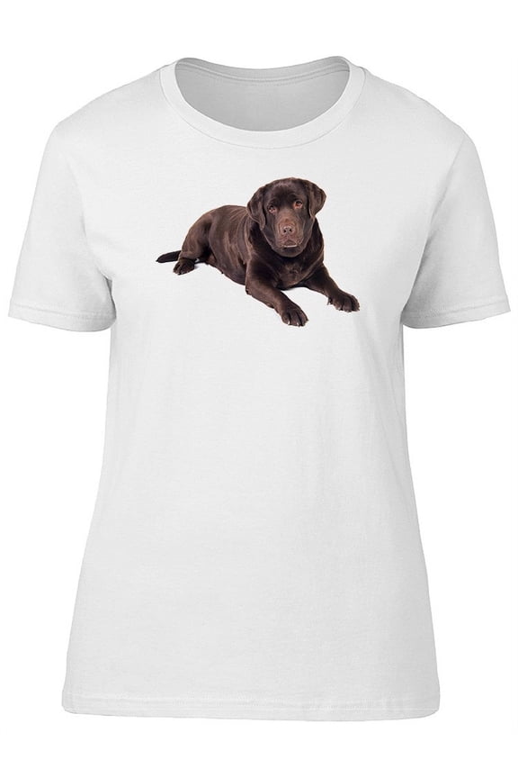 Cute Dog, Chocolate Labrador Tee Women's -Image by Shutterstock