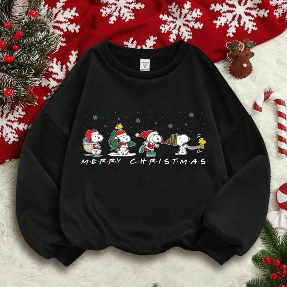 Cute Dog Christmas Sweatshirt, Snoopy Holiday T-Shirt, Retro Dog Santa Hoodie, Vintage Christmas Shirt