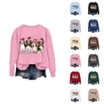 thumbnail image 1 of Cute Dog Christmas Sweatshirts for Women 2025 Long Sleeve Crewneck Graphic Sweatshirt for Dog Lovers Pullover Tops, 1 of 8