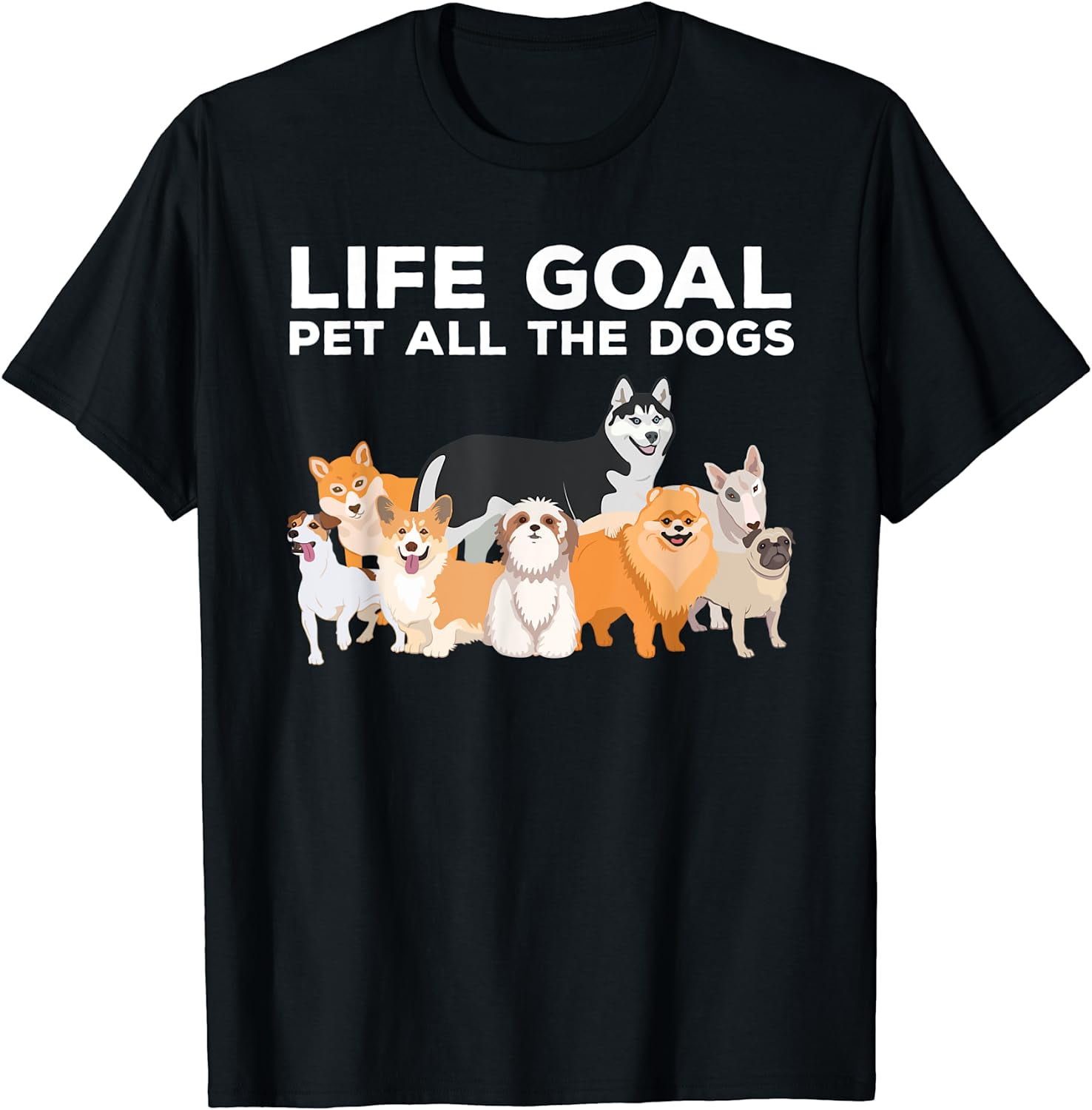 Cute Dog Design For Men Women Kids Pet Animal Dog Owner T-Shirt T ...