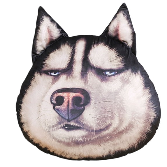 Cute Dog Design Plushie Throw Pillow With Removable Cover For Sofa Bed Chair Pet Shape Cushion