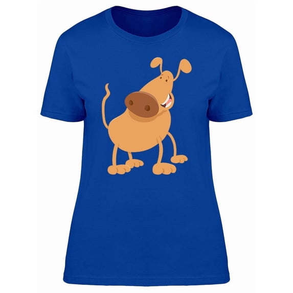 Cute Dog Doodle Cartoon Tee Women's -Image by Shutterstock