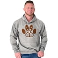 thumbnail image 1 of Cute Dog Face Paw Print Puppy Lover Hoodie Sweatshirt Women Men Brisco Brands S, 1 of 6