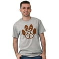 thumbnail image 1 of Cute Dog Face Paw Print Puppy Lover Men's Graphic T Shirt Tees Brisco Brands L, 1 of 4