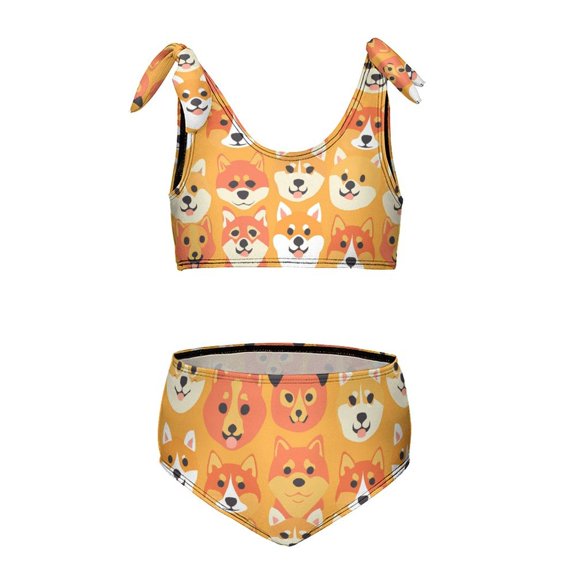 NWT Cat & Jack Girls' Dream Rainbow Tankini Swimsuit Set – Medium (7/8), 50+ UPF, Black & White
