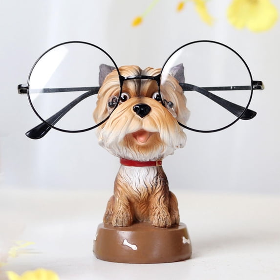 Cute Dog Glasses Stand Holder, Eyeglass Holder Resin Eyeglass Retainers Decor