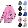 thumbnail image 1 of Cute Dog Graphic Hoodies for Women 2025 Funny Talk To The Paw Hooded Sweatshirt with Pockets Y2K Pullover Tops, 1 of 6