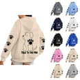 thumbnail image 1 of Cute Dog Graphic Hoodies for Women 2025 Funny Talk To The Paw Hooded Sweatshirt with Pockets Y2K Pullover Tops, 1 of 6