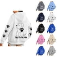 thumbnail image 1 of Cute Dog Graphic Hoodies for Women 2025 Funny Talk To The Paw Hooded Sweatshirt with Pockets Y2K Pullover Tops, 1 of 6