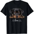 thumbnail image 1 of Cute Dog Graphic Love Rottweiler Puppy Dog T-Shirt Unisex S-5XL Hot Trending Shirt, Vintage Birthday Gift, 1 of 2