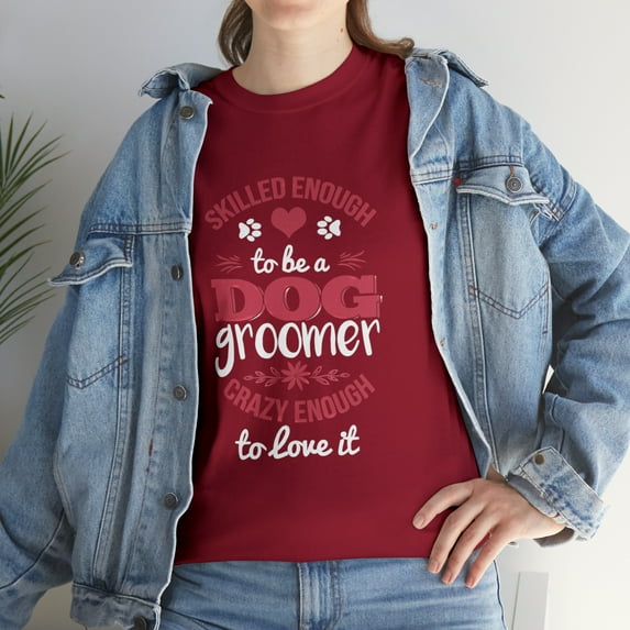 Cute Dog Groomer Women Dog Grooming Christmas Gift TShirt