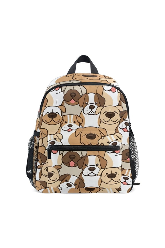 Cute Dog Mini Backpack Cute Small Backpack with Chest Strap and Whistle Ages 3-8