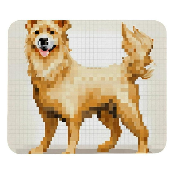 Cute Dog Mouse Pad, Cloth with Rubberized Base