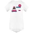 thumbnail image 1 of Cute Dog On A Car Bodysuit Infant -Image by Shutterstock,  6 Months, 1 of 2