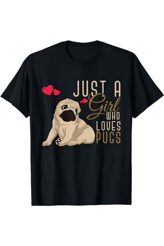 Cute Dog Owner Women Girls Pugs Lover Dog Animal Pug T-Shirt