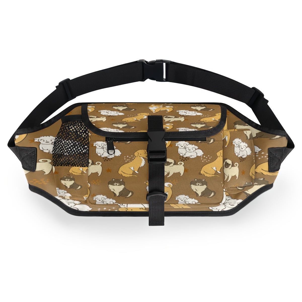 Cute Dog Pattern Pet Walking Fanny Pack