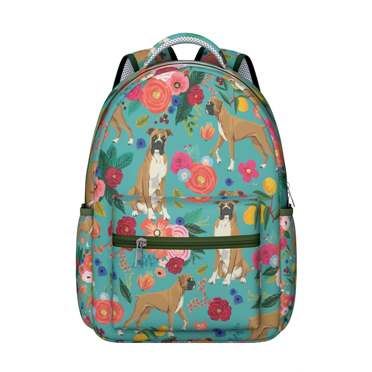 Cute Dog Paw Print Student Backpack with Playful Puppy Cartoon Design ...