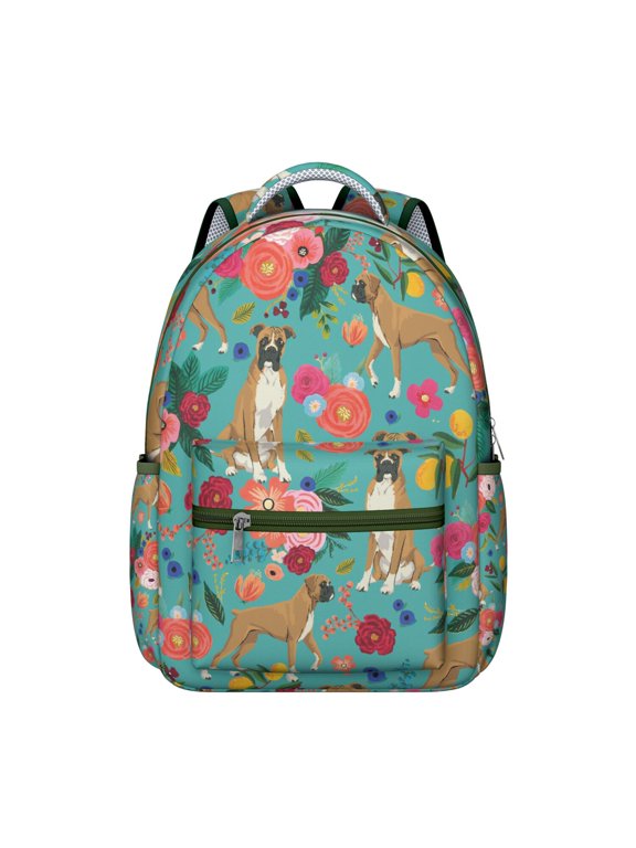 Cute Dog Paw Print Student Backpack with Playful Puppy Cartoon Design, Durable and Waterproof, Ideal for School and Travel