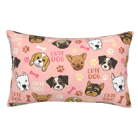 Cute Dog Pillow cases pillow covers Standard Size pillow case pillow protector, Soft ,with Zipper pillowcase 20"x30"