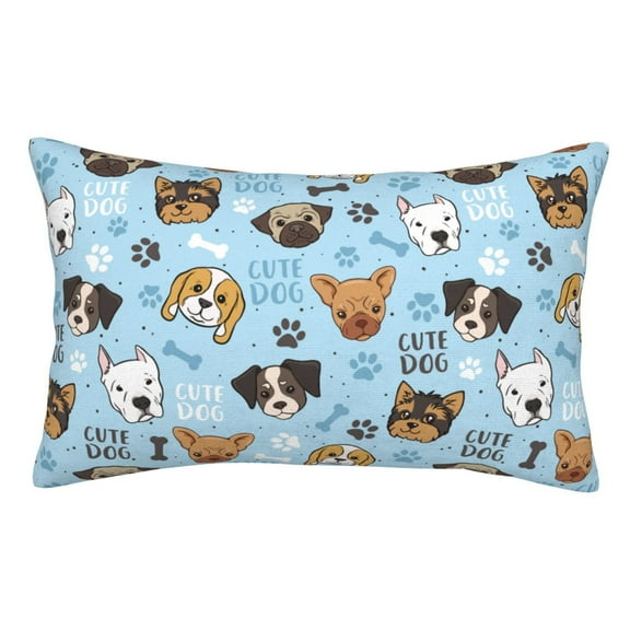 Cute Dog Pillow cases pillow covers Standard Size pillow case pillow protector, Soft ,with Zipper pillowcase 20"x30"