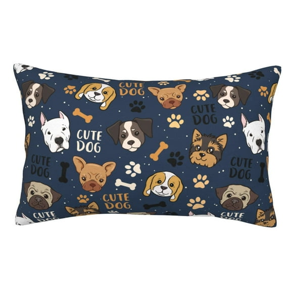 Cute Dog Pillow cases pillow covers Standard Size pillow case pillow protector, Soft ,with Zipper pillowcase 20"x30"