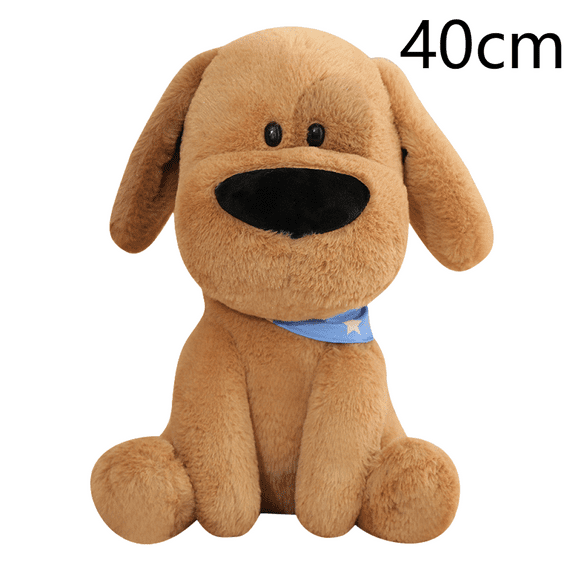 Cute Dog Plush Toy, 15.7inch Stuffed Animal Throw Plushie Pillow Doll, Soft Fluffy Puppy Dog Hugging Cushion - Present for Every Age & Occasion, Brown