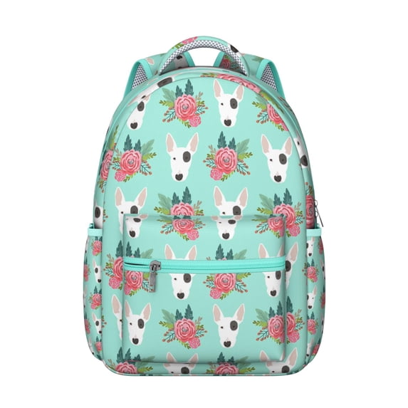 Cute Dog Print Travel Backpack - Multi-Pocket Design for College, Office & Weekend Getaways, Lightweight & Sturdy, Perfect Gift for Pup Lovers