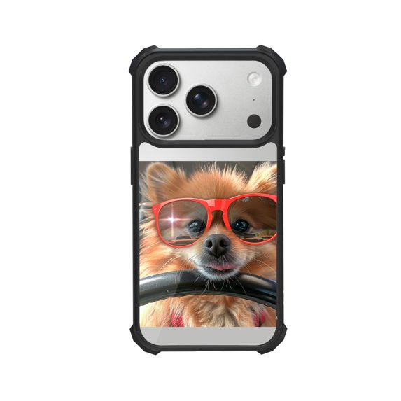 Cute Dog Shockproof Case For iPhone 12 13 14 15 16 Pro Max Series – TPU Bumper + Hard PC Back, Air-Cushion Corners