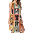 thumbnail image 1 of Cute Dog Sketch Dress Elegant Party Dresses Evening Dresses Women Dress Sleeveless Dress Ladies Dresses, 1 of 4
