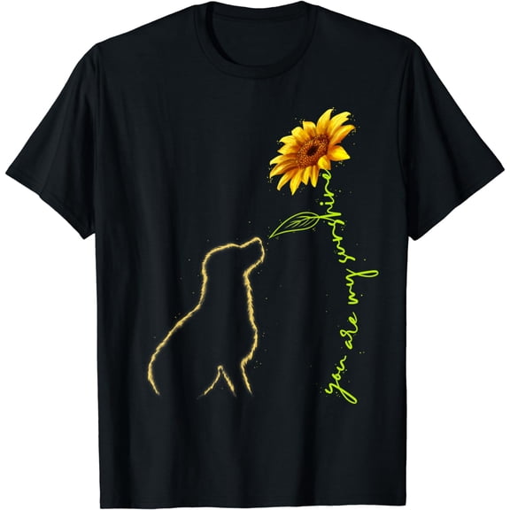 Cute Dog, Sunshine Dog Lover, Dog Sunflower, Dog Owner T-Shirt