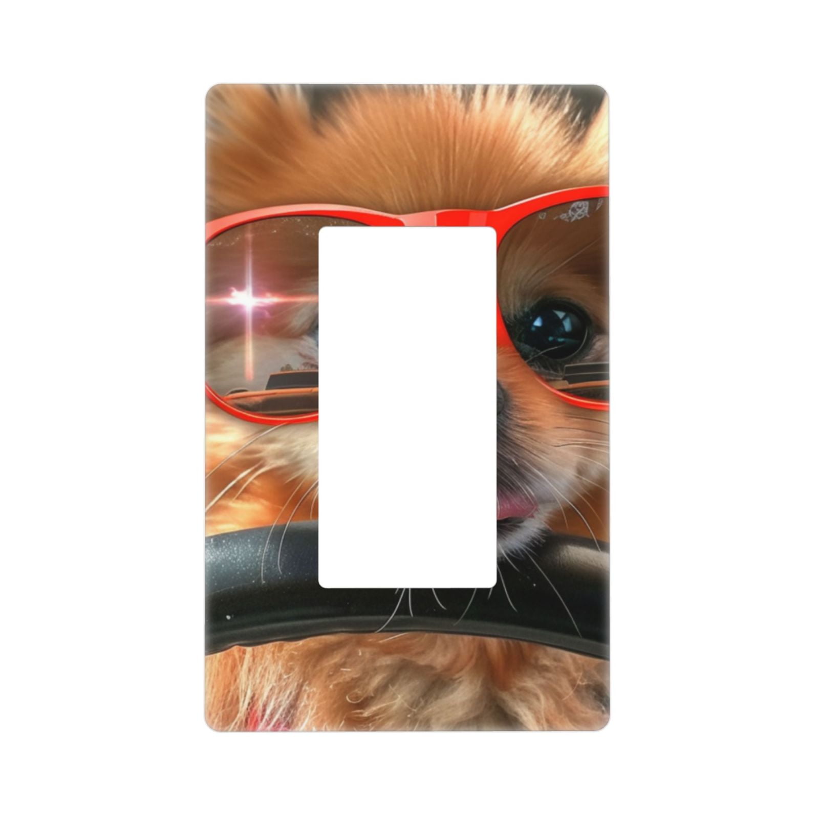 Cute Dog Switch Cover Decorative Wall Plate / 1-Gang Screwless ...