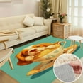 thumbnail image 1 of Cute Dog Tea Art Soft Large Area Rugs Washable Rug With Non-Slip Backing Carpet For Living Room Bedroom Kitchen, 1 of 6