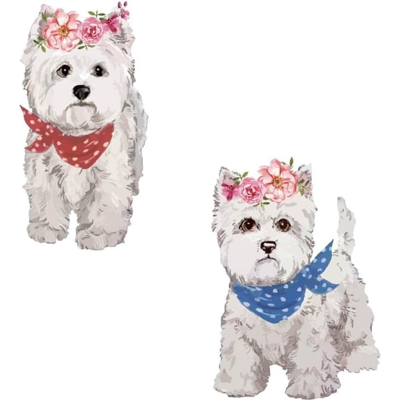 Cute Dog Wall Decals Cartoon Dogs Stickers Cute Puppy Pet Nursery Kids Room Playroom Decor Animal Home Decorations Bedroom Art Gifts for Dog Lovers