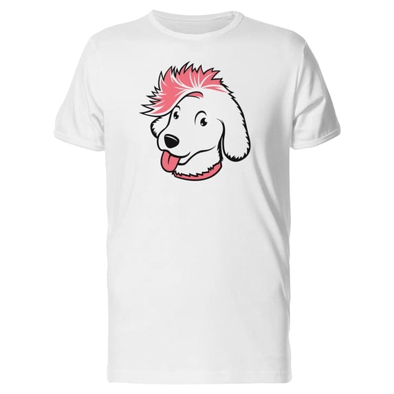 Cute Dog With A Pink Mohawk Tee Men's -Image by Shutterstock