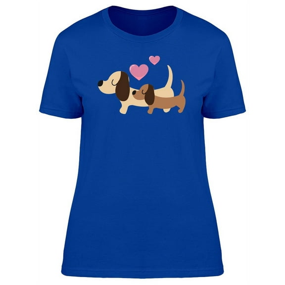 Cute Dog With Hearts

 Love T-Shirt Women -Image by Shutterstock, Female Medium