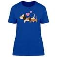 thumbnail image 1 of Cute Dog With Hearts

 Love T-Shirt Women -Image by Shutterstock, Female x-Large, 1 of 2